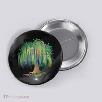 Mardi Gras Bead Tree Celebration Button thumb 0