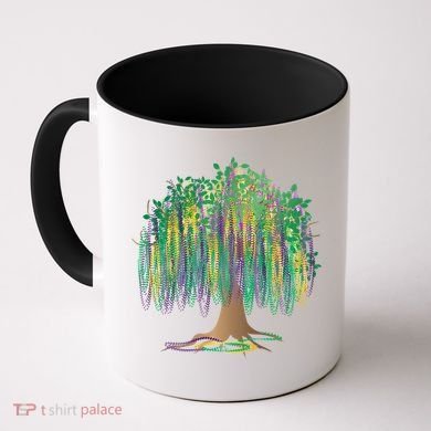 Mardi Gras Bead Tree Celebration Coffee Mug