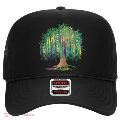 Mardi Gras Bead Tree Celebration Hat