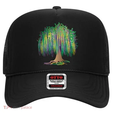 Mardi Gras Bead Tree Celebration Hat