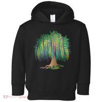 Mardi Gras Bead Tree Celebration Toddler Hoodie thumb 0