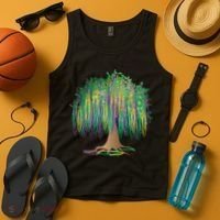 Mardi Gras Bead Tree Celebration Tank Top thumb 4