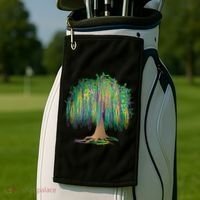 Mardi Gras Bead Tree Celebration Golf Towel thumb 2