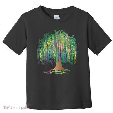 Mardi Gras Bead Tree Celebration Toddler T-Shirt