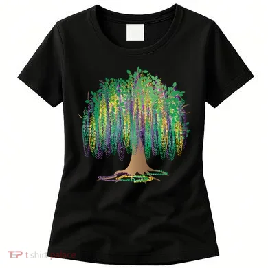 Mardi Gras Bead Tree Celebration Women's T-Shirt