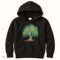 Mardi Gras Bead Tree Celebration Kids Hoodie thumb 0