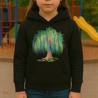 Mardi Gras Bead Tree Celebration Kids Hoodie thumb 3