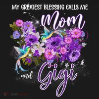 My Greatest Blessing Calls Me Mom And Gigi Hummingbirds Gift Women's Hoodie thumb 2
