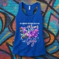 My Greatest Blessing Calls Me Mom And Gigi Hummingbirds Gift Women's Tank Top thumb 3
