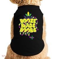 Mardi Gras Booze Beads Boobs Celebration Doggie Tank thumb 0