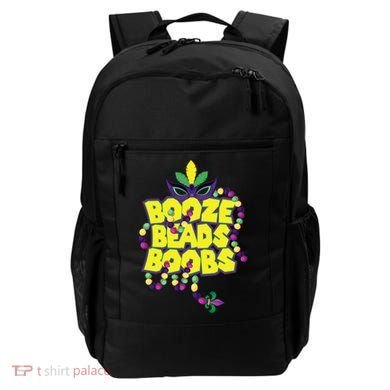 Mardi Gras Booze Beads Boobs Celebration Backpack