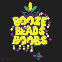 Mardi Gras Booze Beads Boobs Celebration Beanie thumb 2