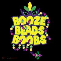 Mardi Gras Booze Beads Boobs Celebration Women's Hoodie thumb 2