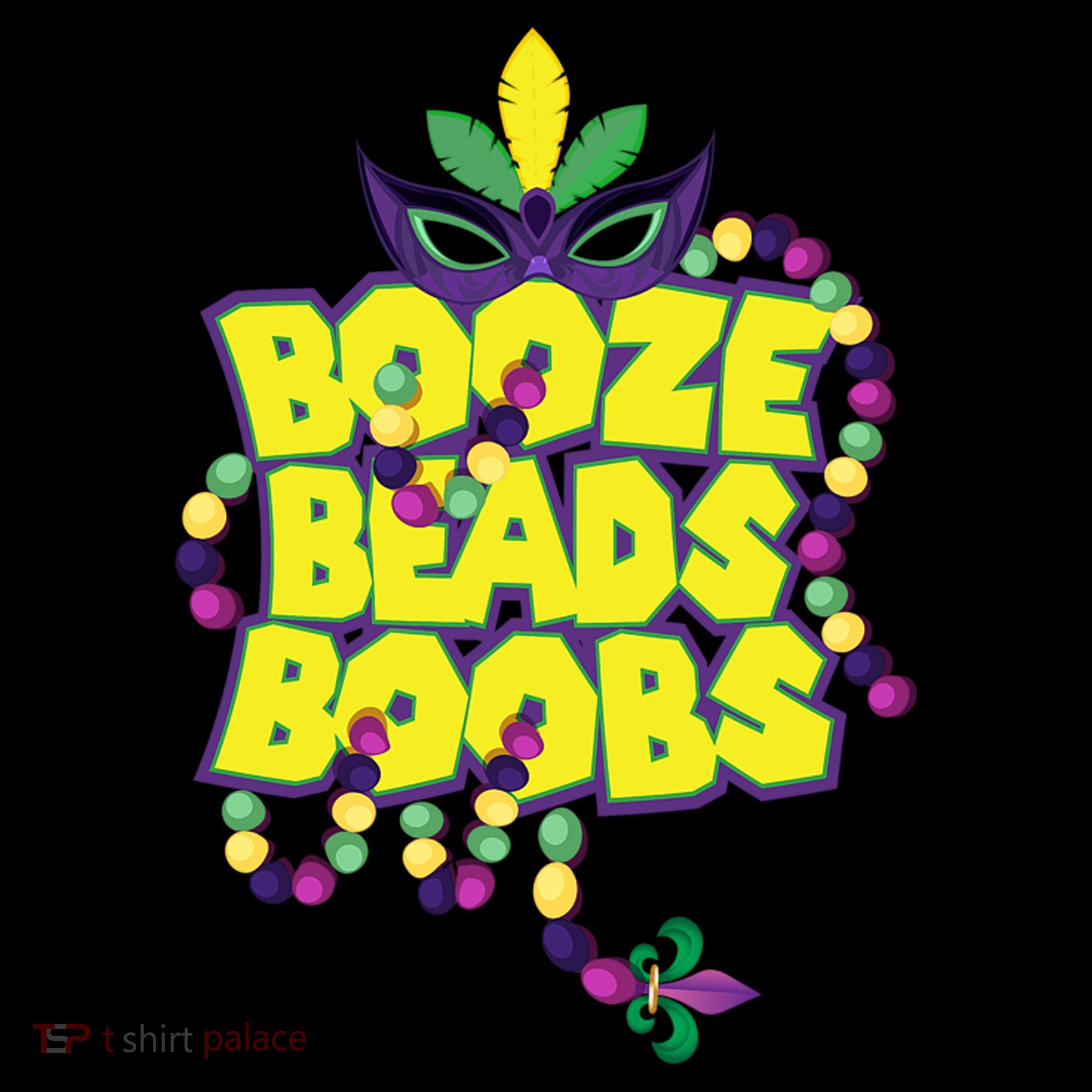 Mardi Gras Booze Beads Boobs Celebration Women's Tank Top