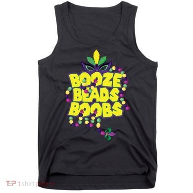 Mardi Gras Booze Beads Boobs Celebration Tank Top