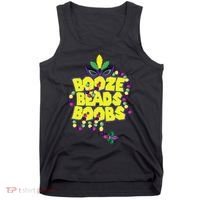 Mardi Gras Booze Beads Boobs Celebration Tank Top thumb 0