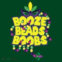 Mardi Gras Booze Beads Boobs Celebration Apron thumb 3