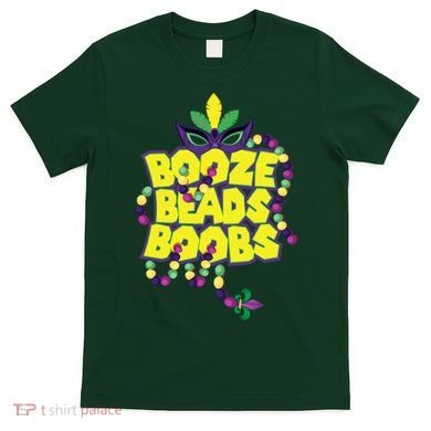 Mardi Gras Booze Beads Boobs Celebration T-Shirt
