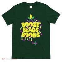 Mardi Gras Booze Beads Boobs Celebration T-Shirt thumb 0