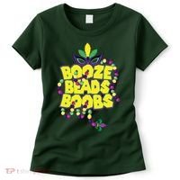 Mardi Gras Booze Beads Boobs Celebration Women's T-Shirt thumb 0