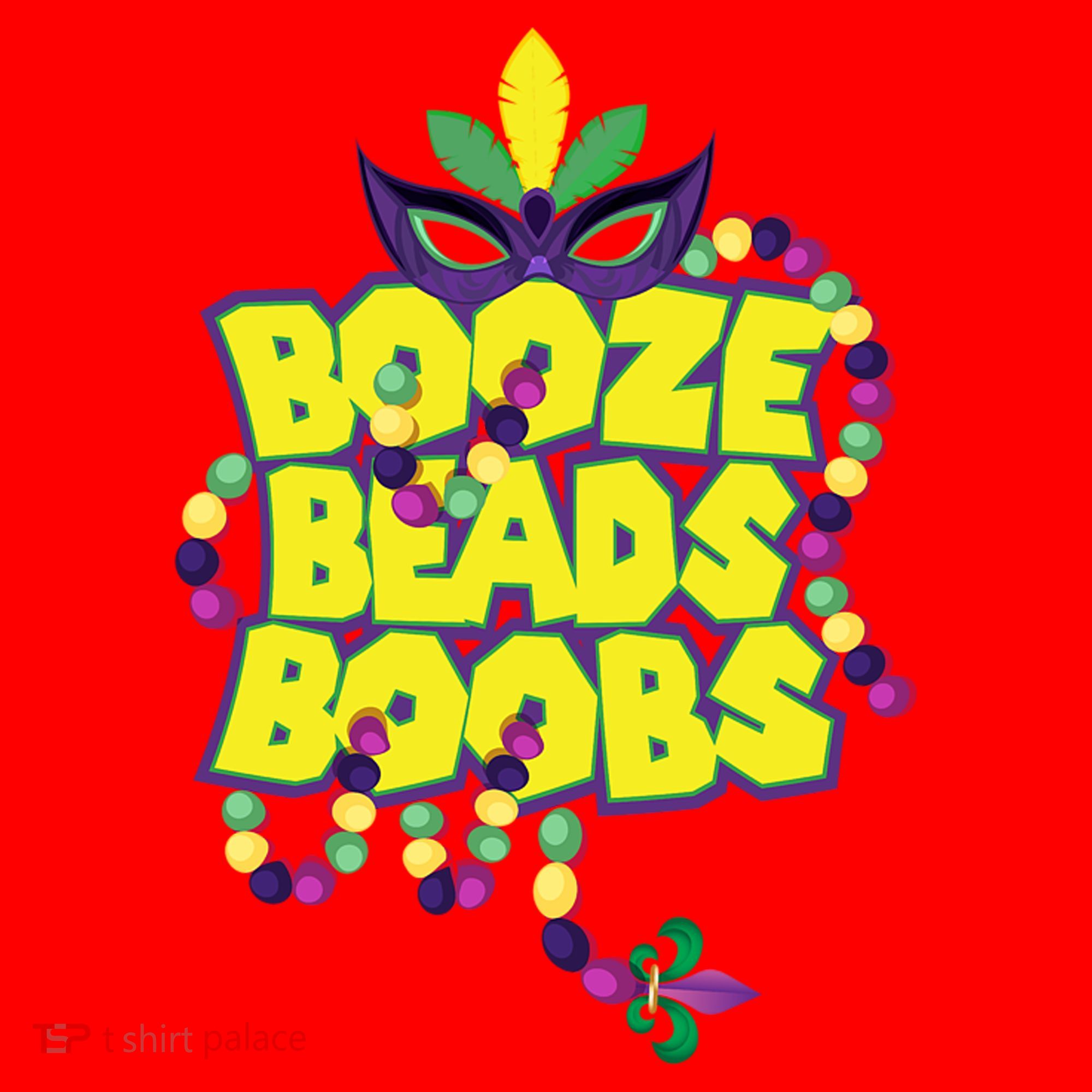 Mardi Gras Booze Beads Boobs Celebration Santa Hat