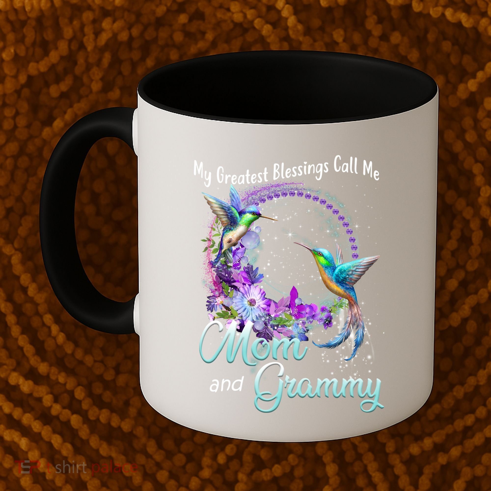 My Greatest Blessings Call Me Mom And Grammy Hummingbird Gift Coffee Mug