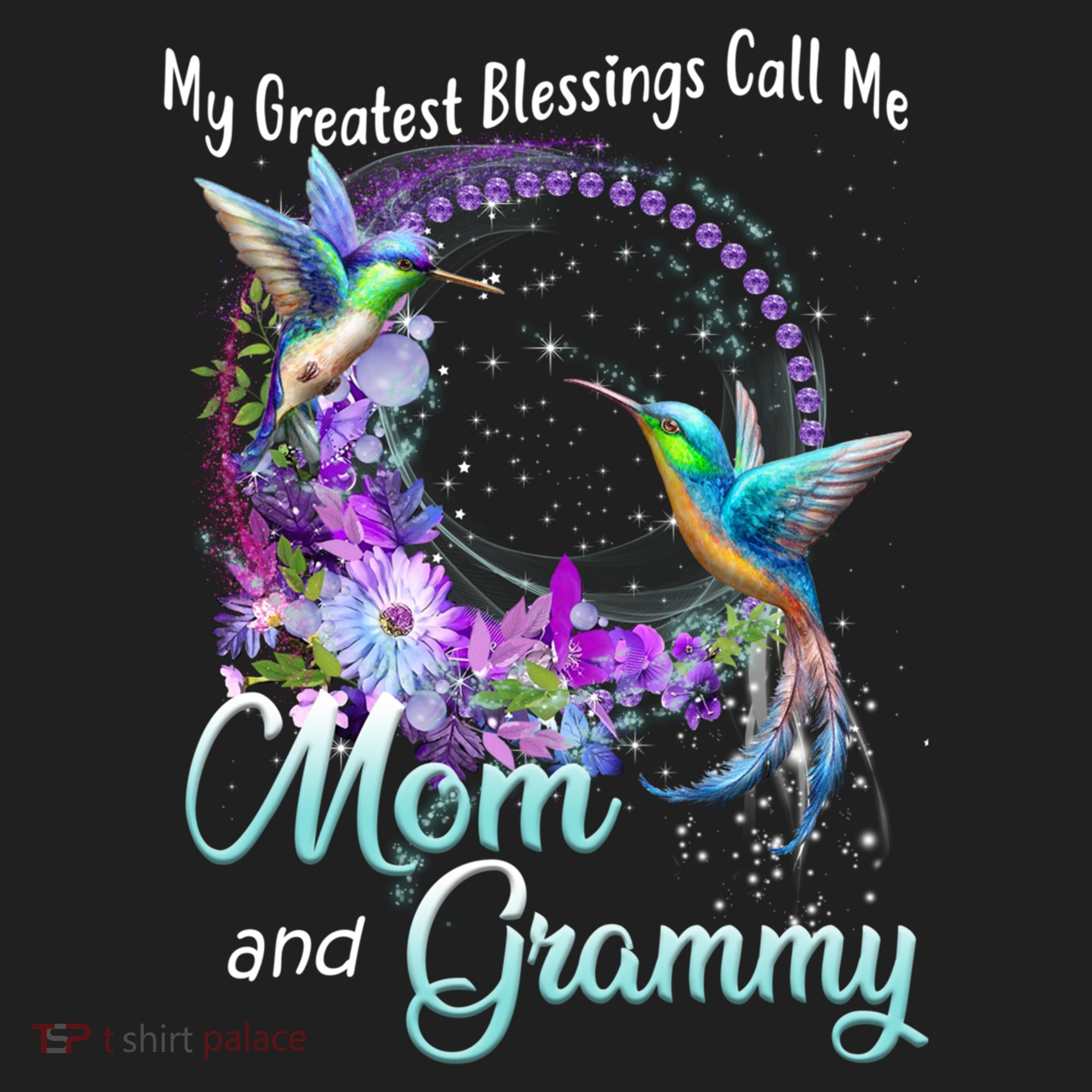 My Greatest Blessings Call Me Mom And Grammy Hummingbird Gift Beanie