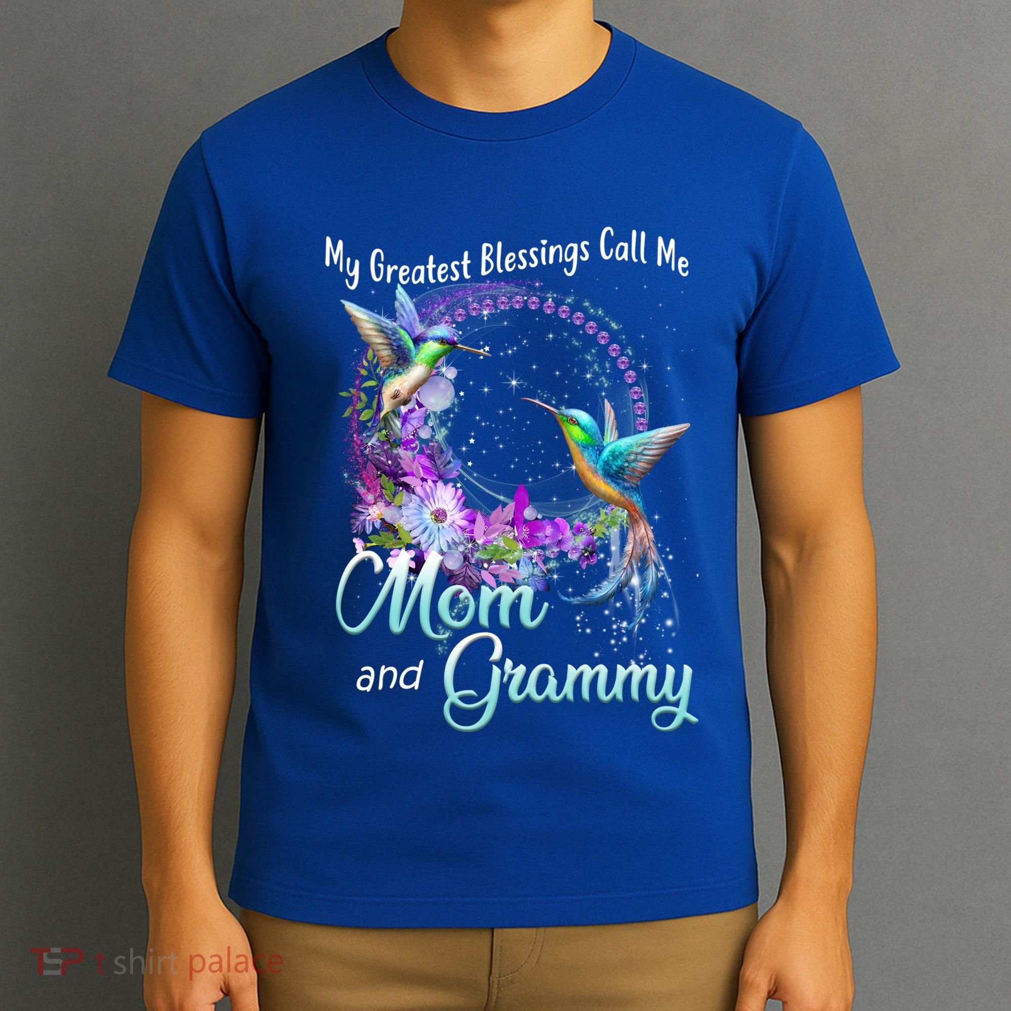 My Greatest Blessings Call Me Mom And Grammy Hummingbird Gift T-Shirt