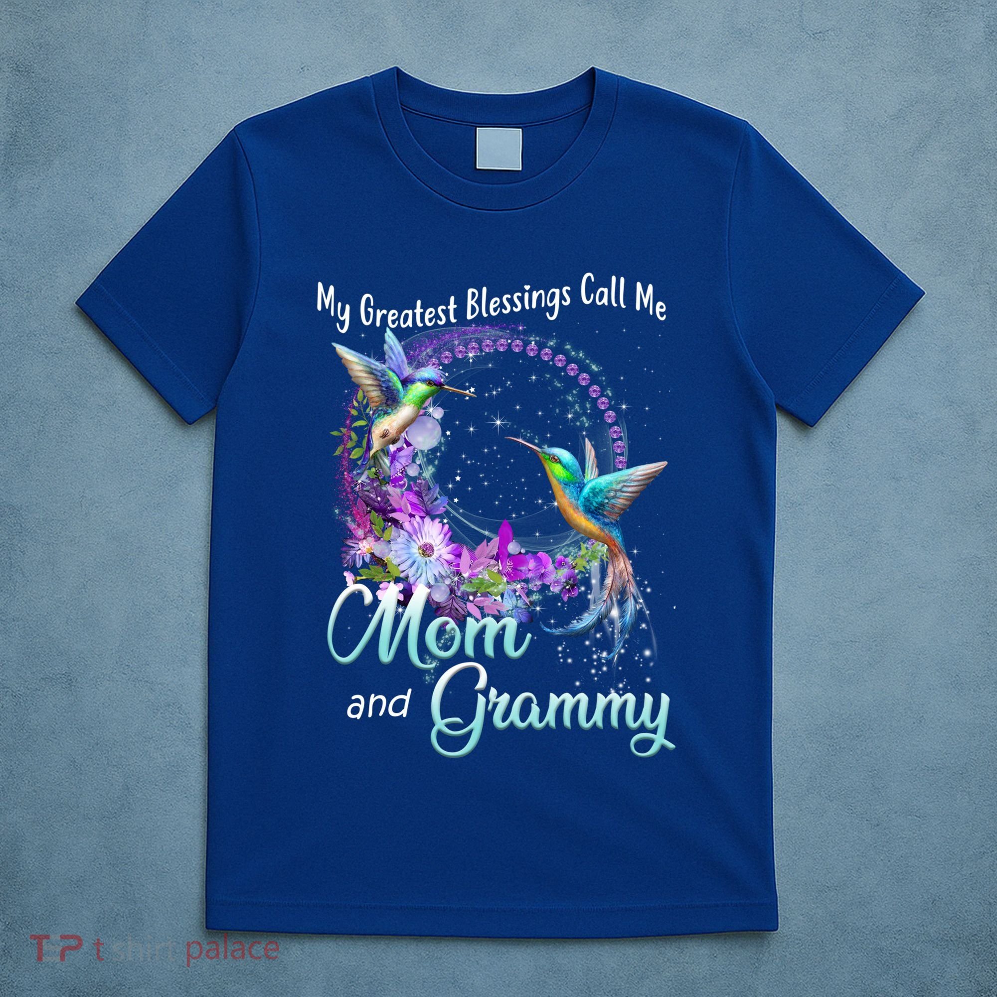 My Greatest Blessings Call Me Mom And Grammy Hummingbird Gift T-Shirt
