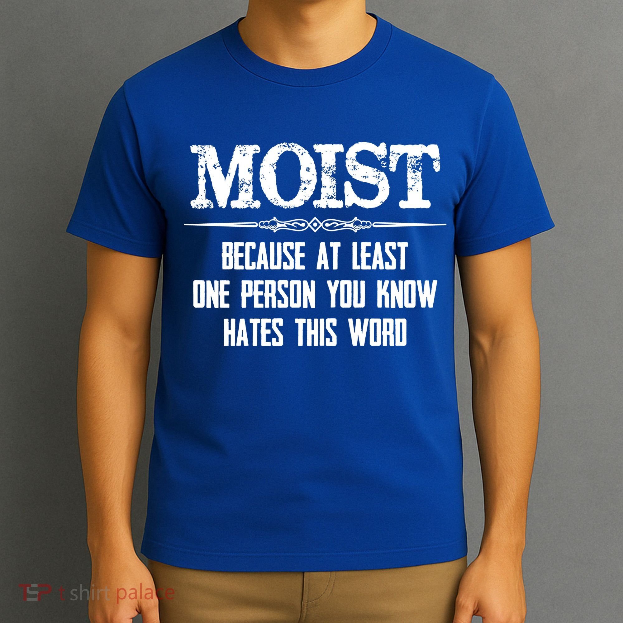 Moist Gift Because One Person You Know Hates This Word Gift Funny Funny Gift T-Shirt