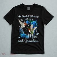My Greatest Blessing Call Me Mom And Grandma Hummingbird T-Shirt thumb 5