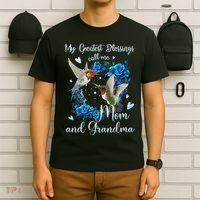 My Greatest Blessing Call Me Mom And Grandma Hummingbird T-Shirt thumb 6
