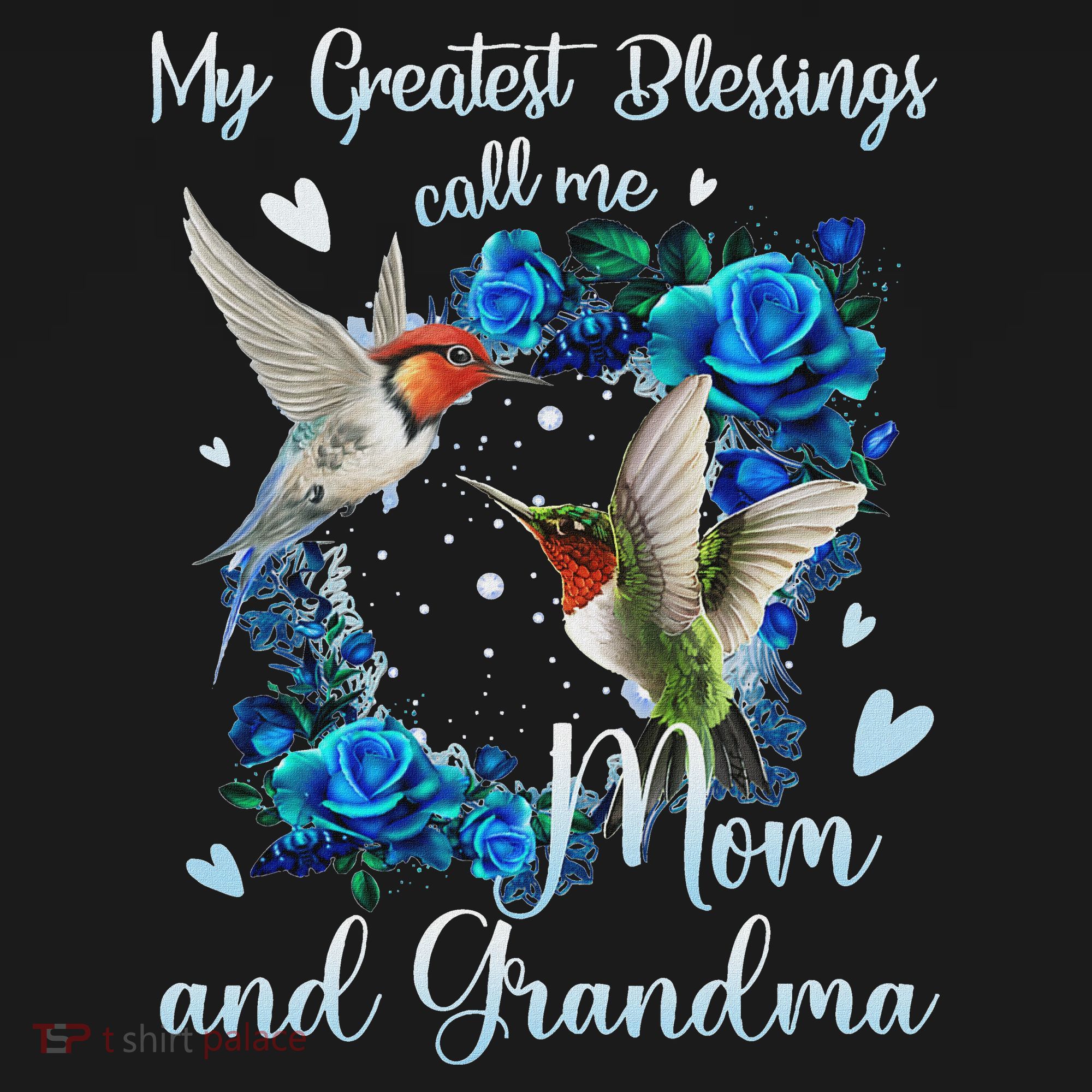 My Greatest Blessing Call Me Mom And Grandma Hummingbird Women's Tank Top