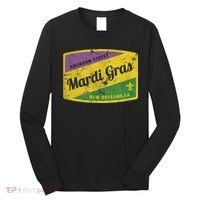 Mardi Gras Bourbon Street & New Orleans Retro Gift Long Sleeve Shirt thumb 0