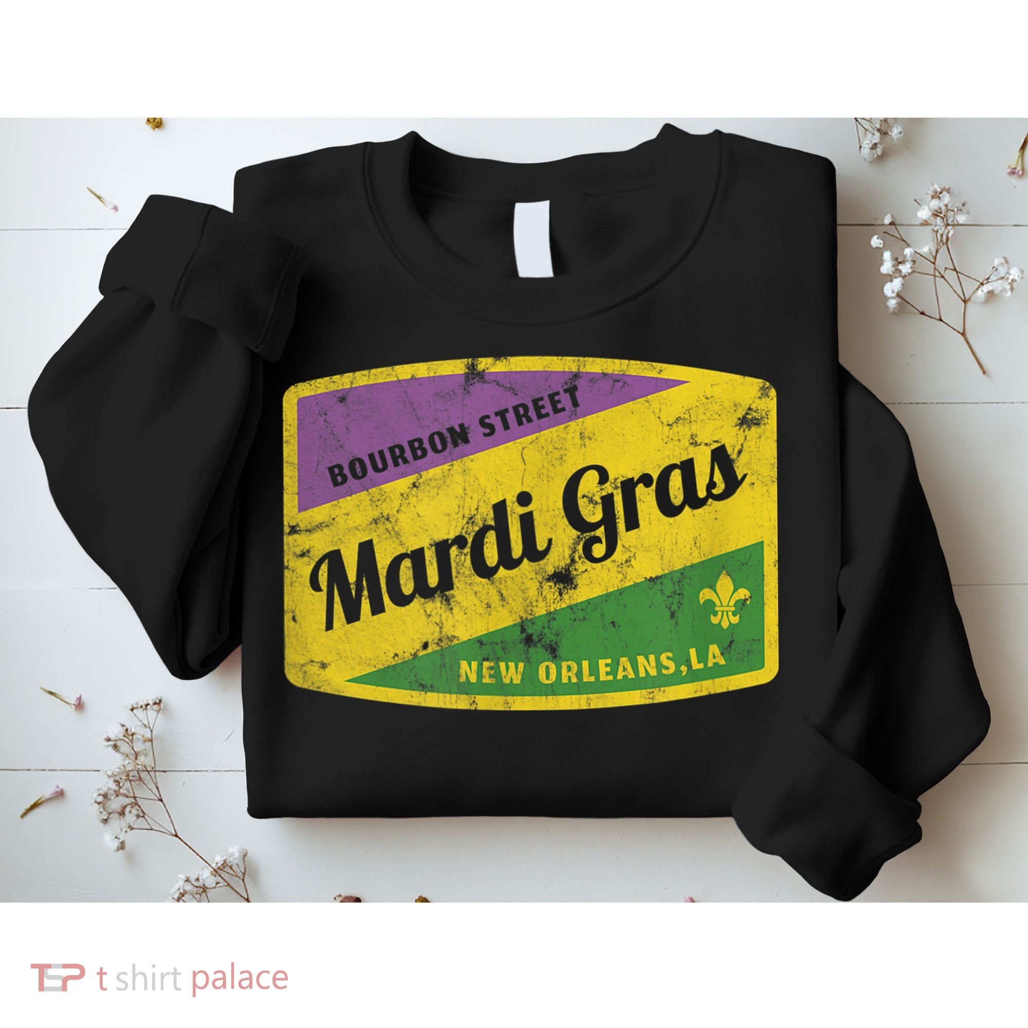 Mardi Gras Bourbon Street & New Orleans Retro Gift Sweatshirt