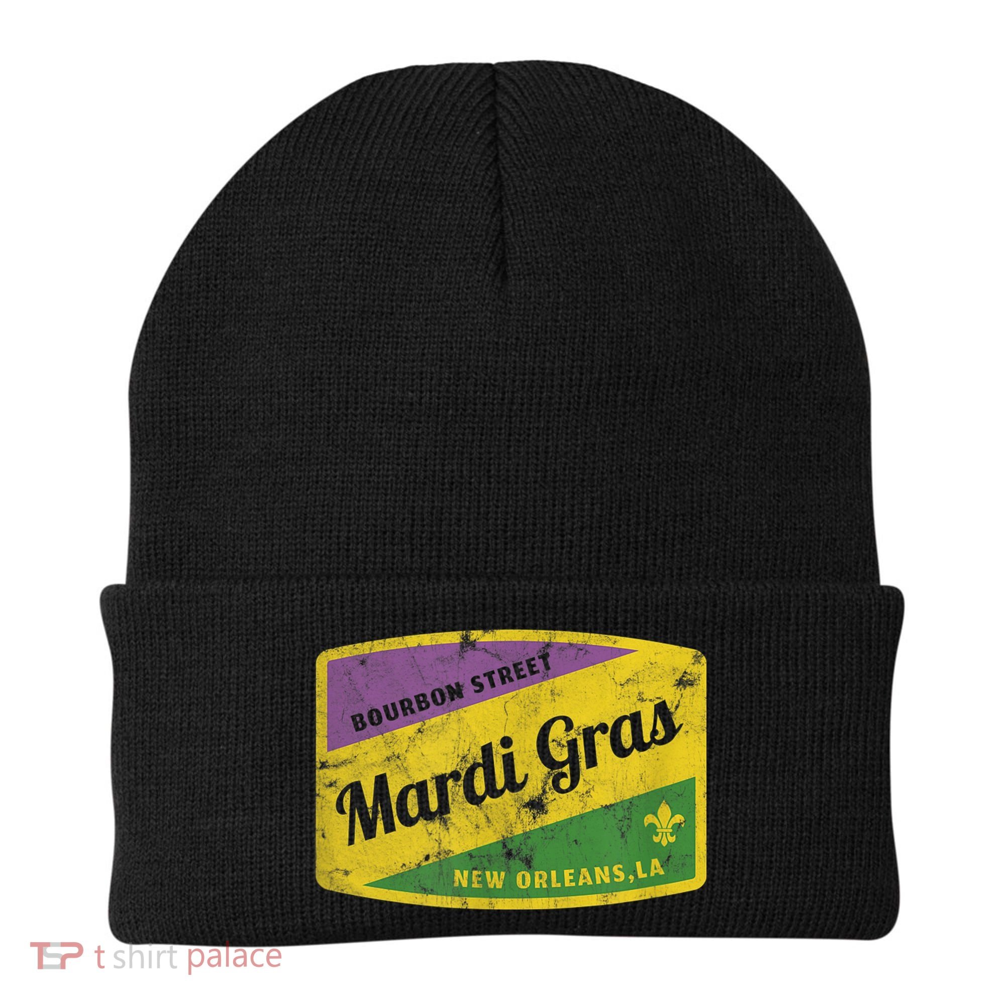 Mardi Gras Bourbon Street & New Orleans Retro Gift Beanie