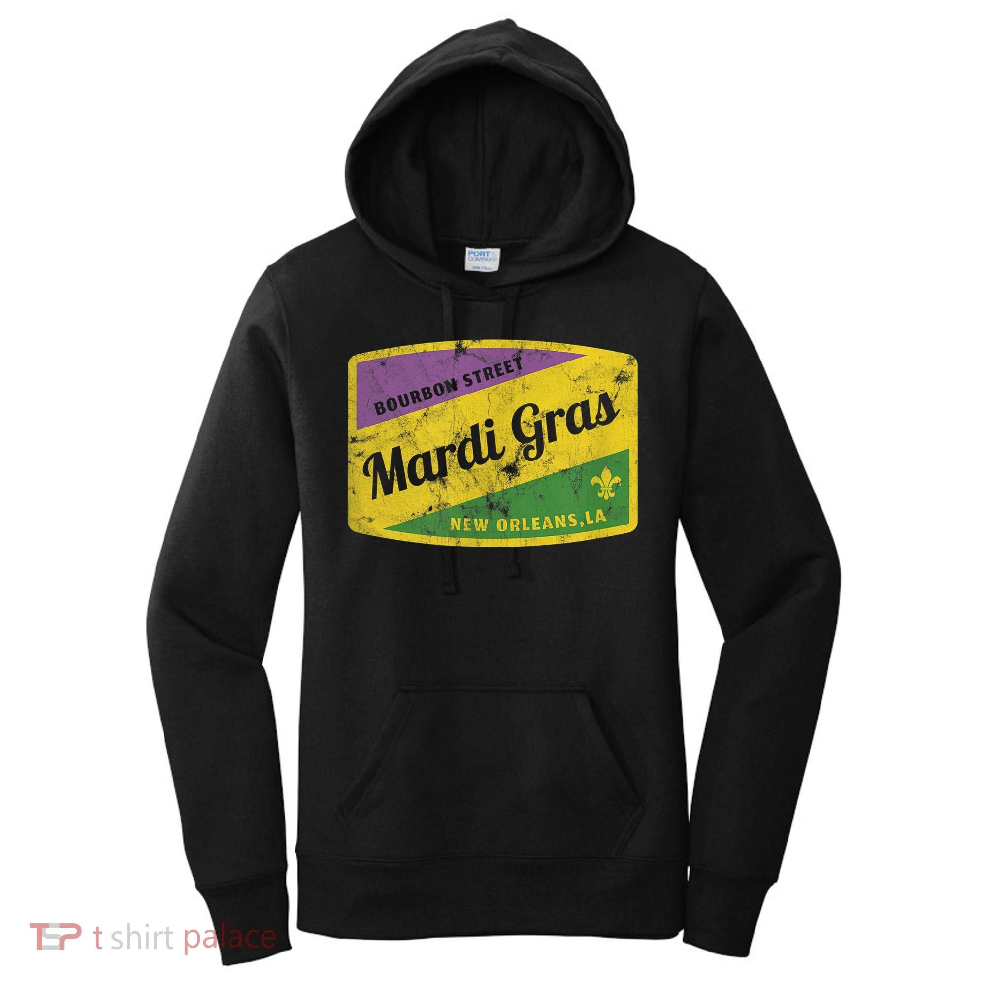 Mardi Gras Bourbon Street & New Orleans Retro Gift Women's Hoodie