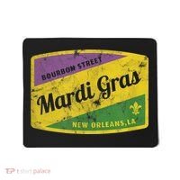 Mardi Gras Bourbon Street & New Orleans Retro Gift Mousepad thumb 0