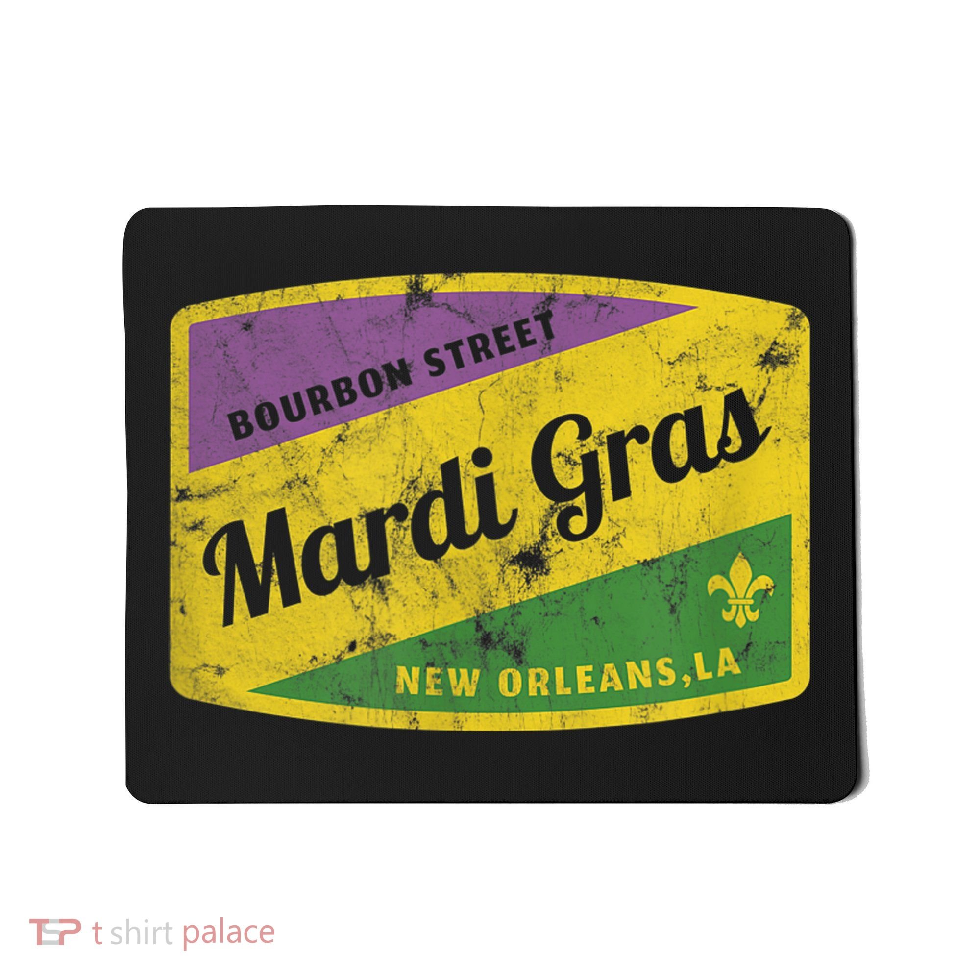 Mardi Gras Bourbon Street & New Orleans Retro Gift Mousepad