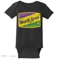 Mardi Gras Bourbon Street & New Orleans Retro Gift Baby Bodysuit thumb 0