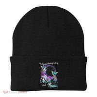 My Greatest Blessings Call Me Mom And Nana Hummingbird Gift Beanie thumb 0