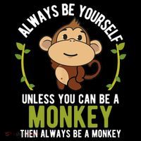 Monkey Gift Be Yourself Unless Be A Monkey Backpack thumb 2