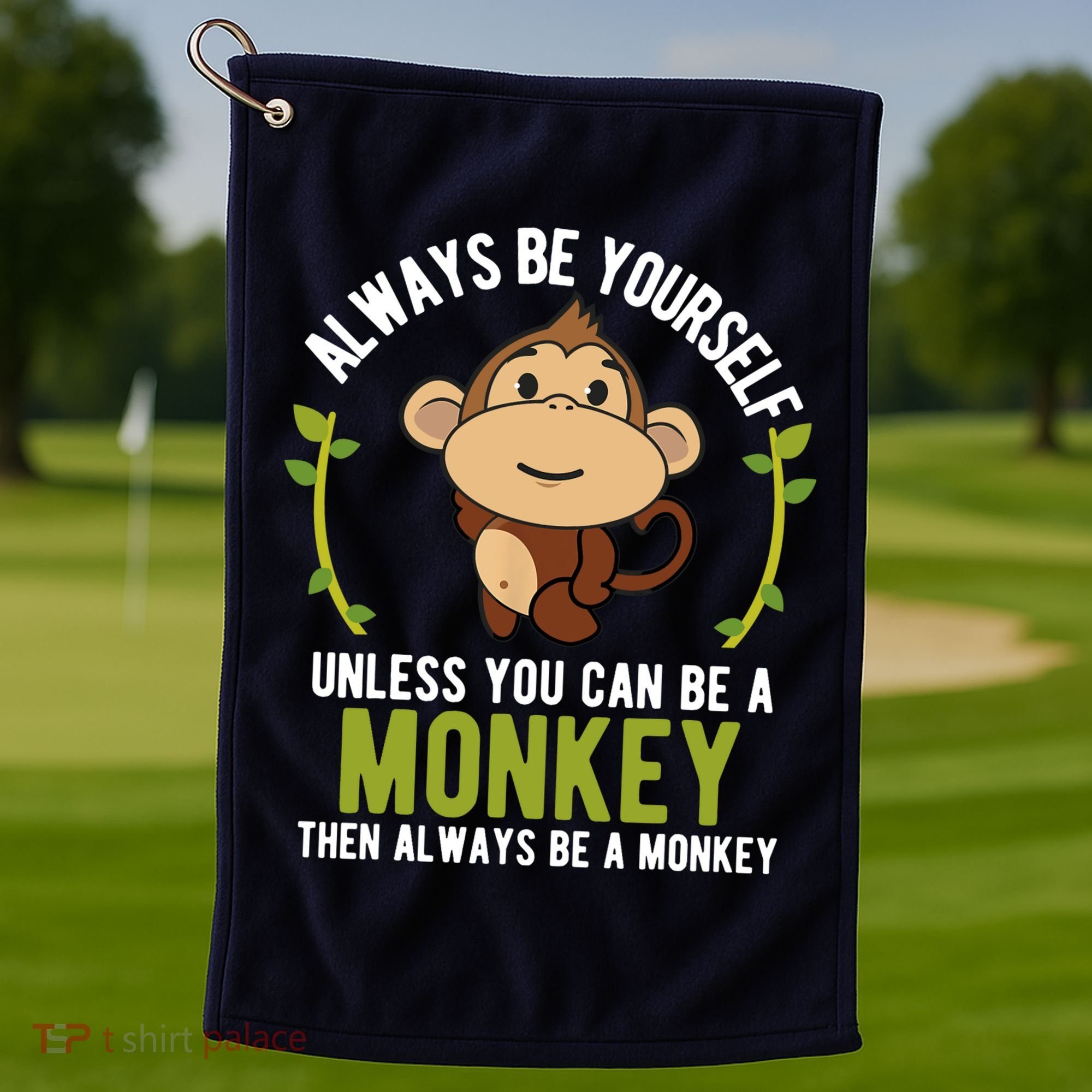 Monkey Gift Be Yourself Unless Be A Monkey Golf Towel