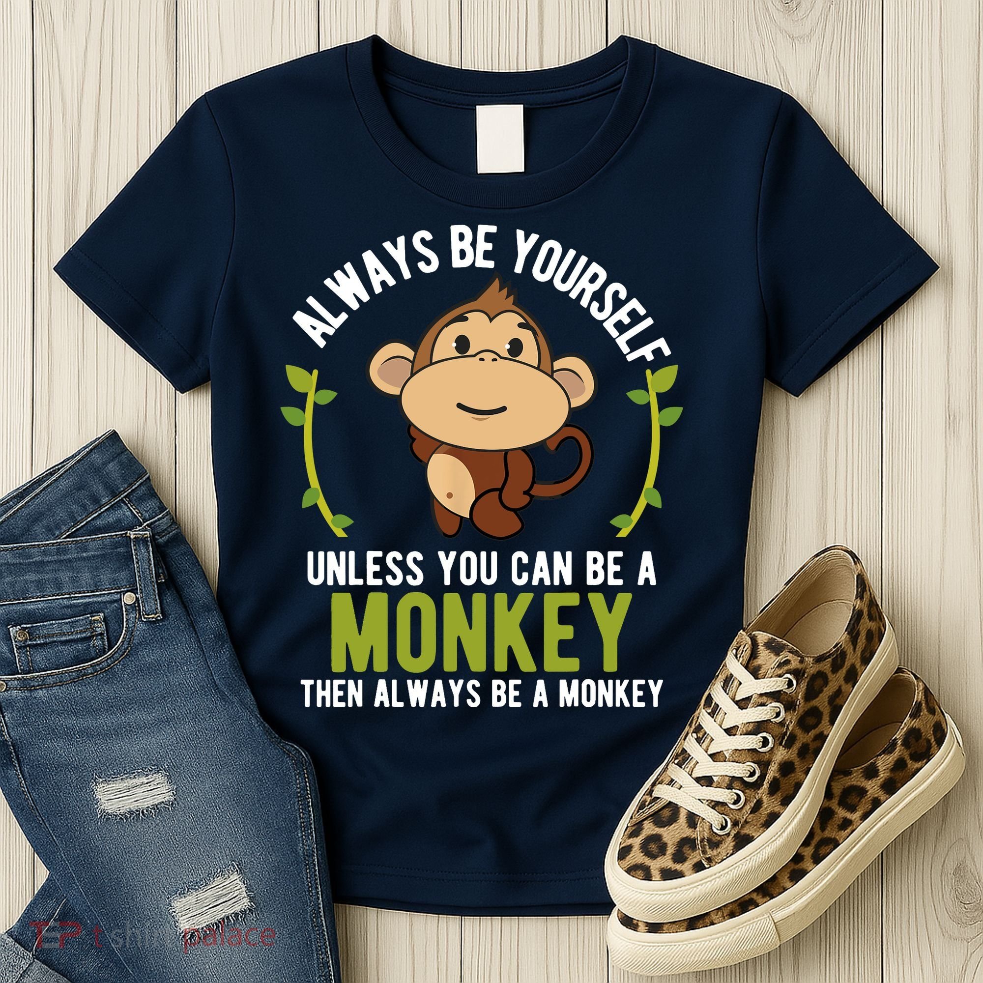 Monkey Gift Be Yourself Unless Be A Monkey Women's T-Shirt