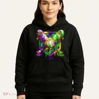 Mardi Gras Baseball Bat Ice Cream Drip Hoodie thumb 5
