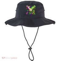 Mardi Gras Baseball Bat Ice Cream Drip Bucket Hat thumb 0