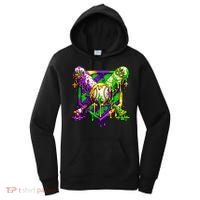 Mardi Gras Baseball Bat Ice Cream Drip Women's Hoodie thumb 0