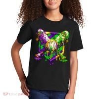 Mardi Gras Baseball Bat Ice Cream Drip Kids T-Shirt thumb 2