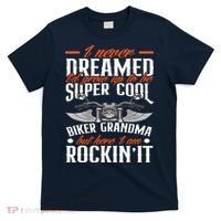 Motorcycle Grandma Biker Grandmother Funny Motorcycle T-Shirt thumb 0