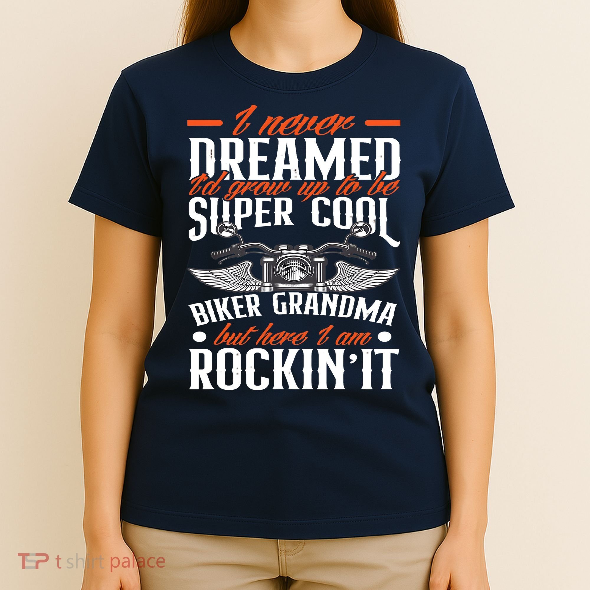Motorcycle Grandma Biker Grandmother Funny Motorcycle T-Shirt